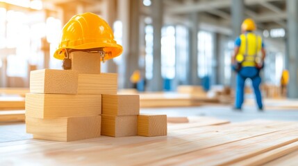 Instalación de ventilación en un edificio en construcción con trabajadores y materiales a la vista