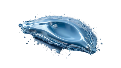 Liquid Dynamics: Abstract Blue Water Splash