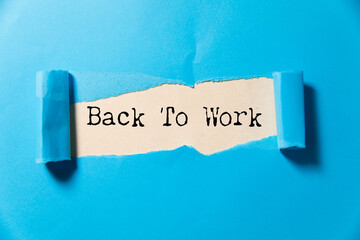 back to work text