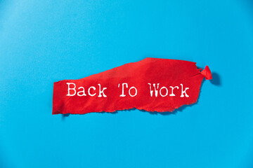 back to work text