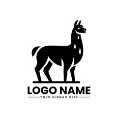 Llama Vector Logo | Cute Andean Animal Illustration | Stylish Alpaca Emblem Design
