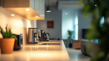 Empty studio room with wooden floor illuminated by sunlight. Minimalistic interior, free space for design
