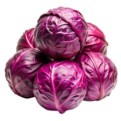 Obraz premium Fresh Red Cabbage: Buy Online, Recipes & Benefits isolated on transparent background