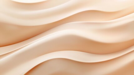 Obraz premium Soft Beige Fabric Waves with Smooth Texture