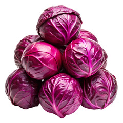 Obraz premium Red Cabbage: Fresh, Organic, Buy Online isolated on transparent background