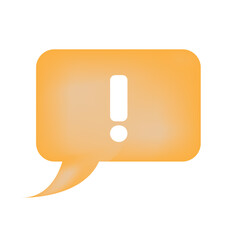 3d speech bubble with question mark icon. Message box with question mark. FAQ symbol concept. 3d rendering. Vector illustration