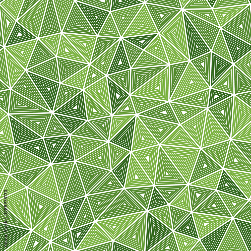 Poster geometric background. medium triangles size. multiple repeated inner triangles. mono tone style. rep