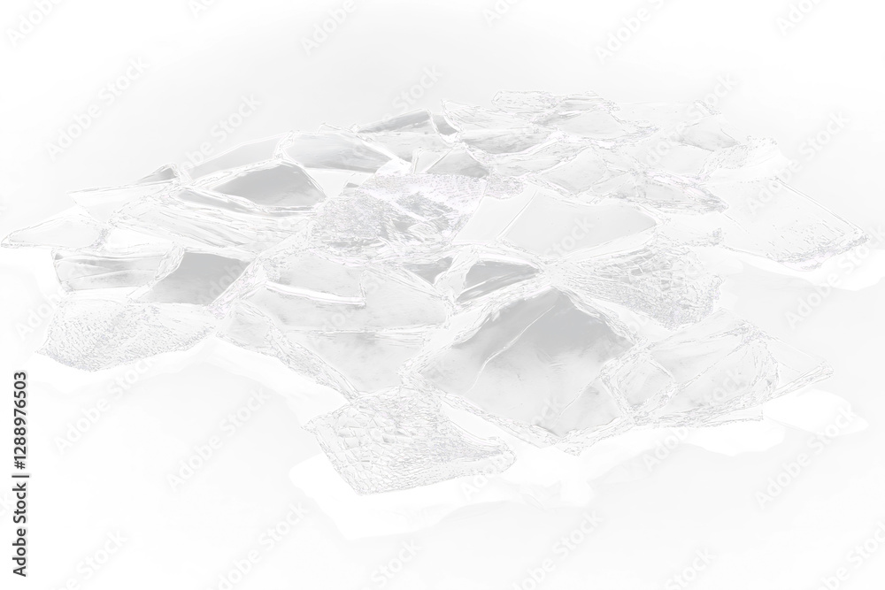 Poster abstract monochrome fragmented surface texture.