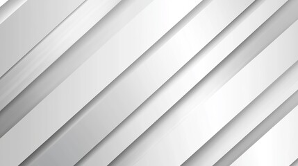 Obraz premium Light gray background with diagonal geometric layered lines. 3D abstract design for various presentation projects, web design and business graphics.