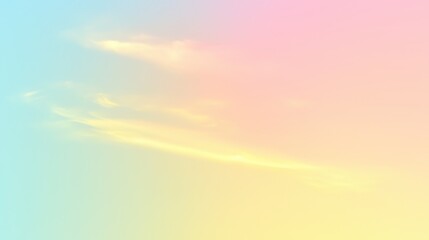Fototapeta premium Gradient background with pastel sky and soft clouds. Warm shades smoothly flow into each other. Perfect for design templates, wallpapers and creative projects.