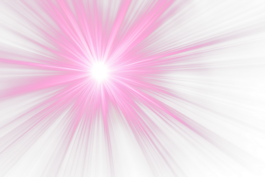Abstract pink light burst on Transparent  background.