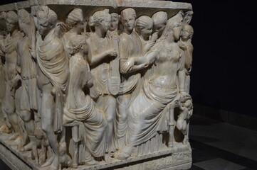 Sicilia, Agrigento, cattedrale di San Gerlando il sarcofago di Ippolito e Fedra