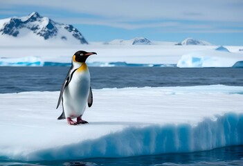 Obraz premium emperor penguin in antarctica