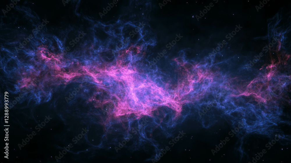 Poster cosmic energy and expanding universe concept for space theme design