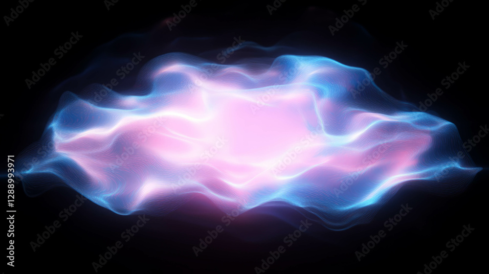 Poster Ethereal background of drifting abstract particles and soft hues for modern digital design