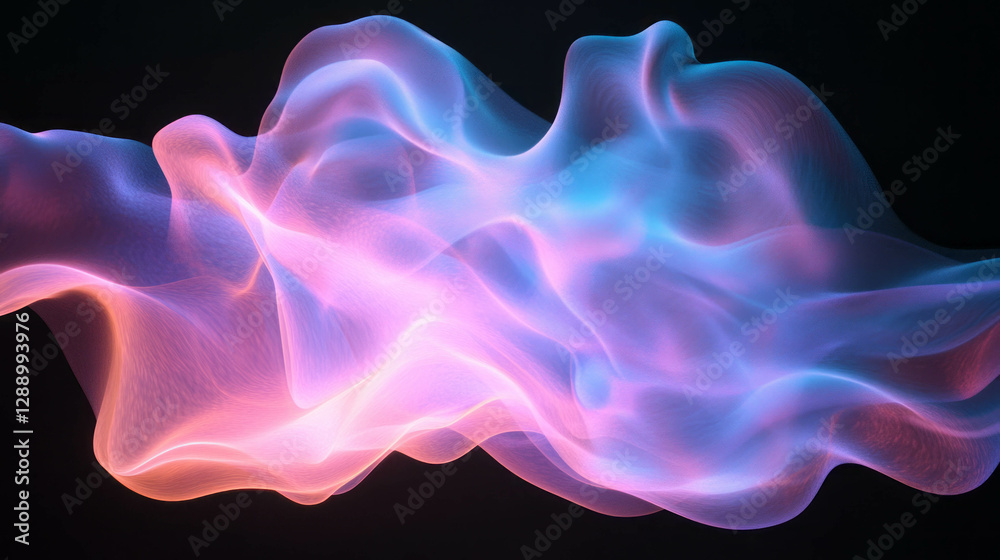 Leinwandbilder floating abstract particles in soft pastel colors for dynamic background design