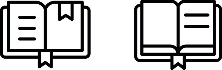 Book Symbol Icon – Representing Reading, Literature, and Educational Resources