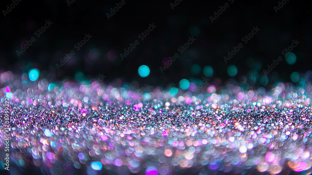 Poster Glittering abstract background with illuminated sparkles for festive designs