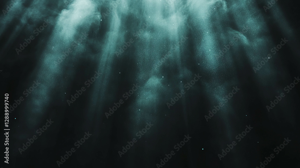 Poster enchanting glow of drifting particles for ethereal design and inspiration