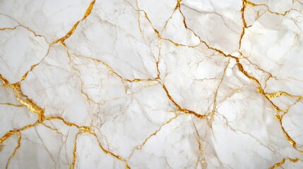 Elegant marble texture showcases intricate golden veins on prist