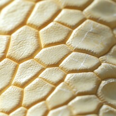 Textured surface featuring hexagonal patterns in soft yellow ton