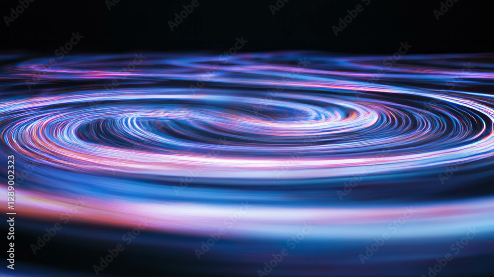 Poster Mesmerizing light orbs and soft glows: abstract vortex for creative design