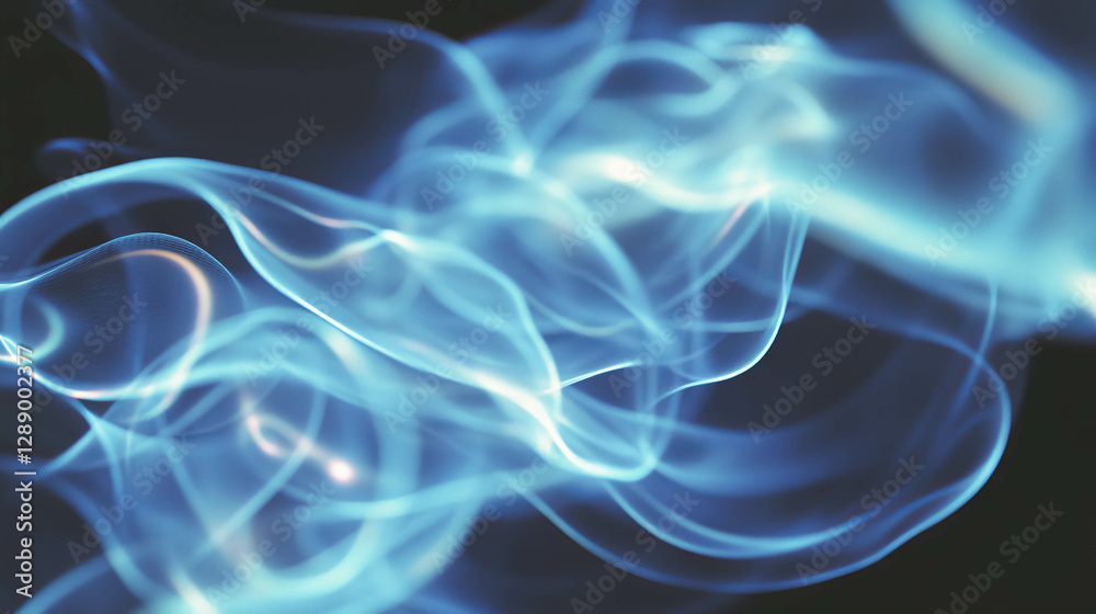 Poster ethereal drifting light orbs with soft glowing background for design and decoration