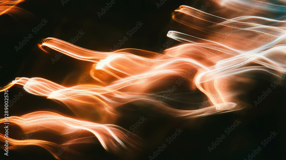 Aufkleber dynamic movement of light trails for artistic backgrounds and abstract designs