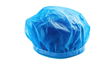 Blue Clear Surgeon Hat on transparent or white background,png