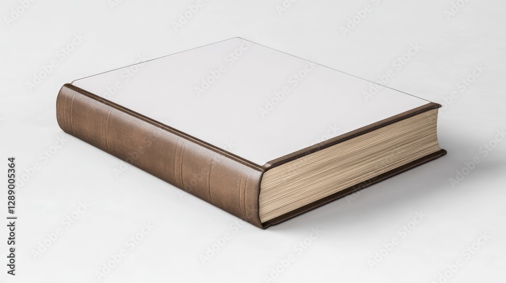 Poster a book lying open on a table, perfect for academic or creative projects