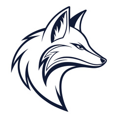 fox head logo vector template business logo concept