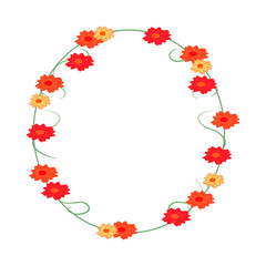 Marco Circular de flores 