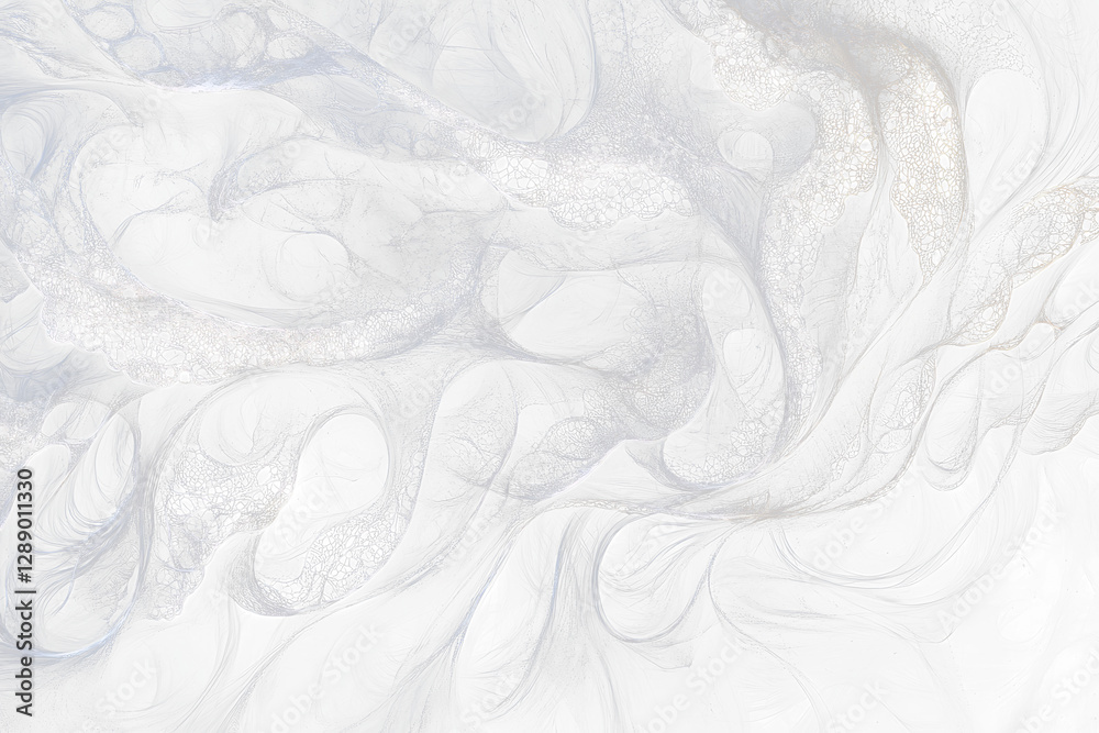 Aufkleber abstract swirling white patterns on transparent background.