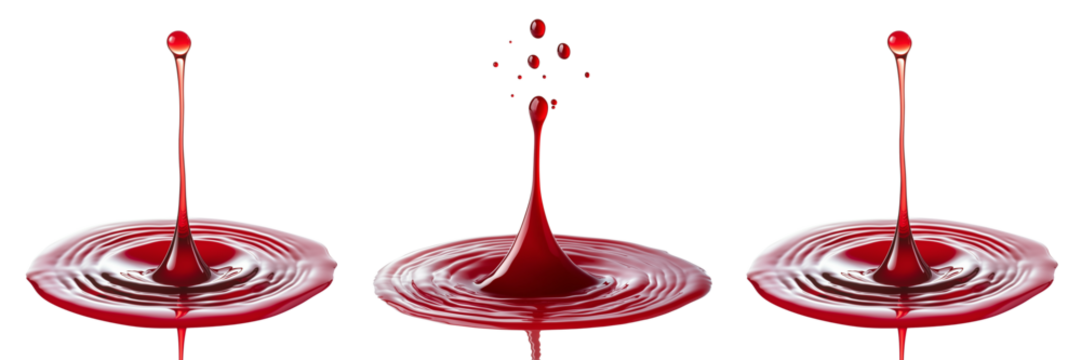 Set of High-resolution close-up of a red blood cell, showcasing its biconcave shape and its role in oxygen delivery on transparent png background. Ai generated