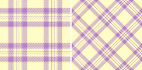 Vector tartan pattern of check texture plaid with a fabric background seamless textile. Set in happy colors in creative gift paper ideas.
