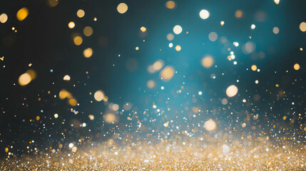 Sparkling gold glitter background for festive celebrations and elegance