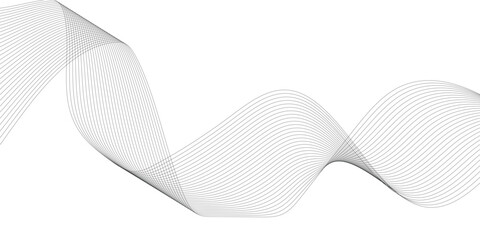 Abstract white and grey background with technology business wave lines. Abstract background with a wave curve lines. Frequency sound wave line and technology concept background.	