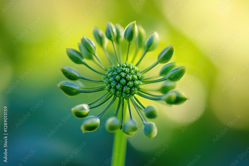 Poster a detailed view of a flower with a blurred background