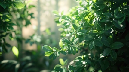 A close-up shot of a plant with lush green leaves, great for showcasing foliage or botanical themes