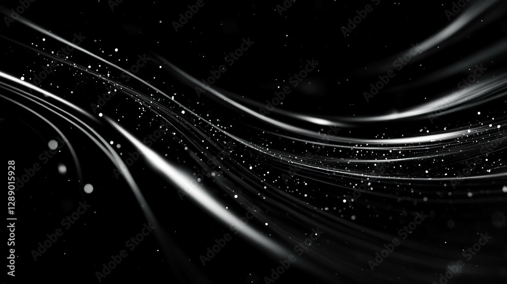 Poster abstract background of falling magnetic field lines for modern design
