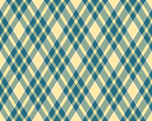 Argyle pattern of geometric rhombus. Harlequin check wallpaper design. Classic diamond shaped textile material for web background, print fabric clothing, sweater, wrapping paper, gift card, invitation