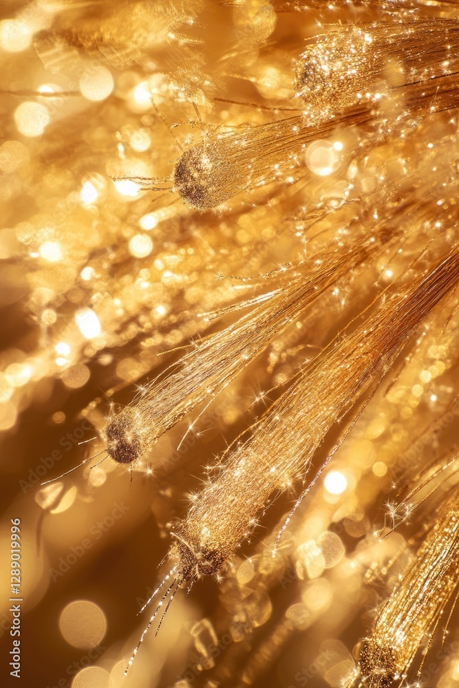 Poster a close-up view of a cluster of water droplets, perfect for use in science or educational illustrati