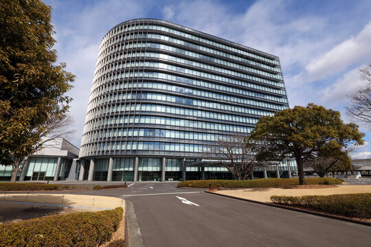 Toyota City, Aichi, Japan - Feb 9, 2025: The Toyota Motor Corporation Global Headquarters. Toyota is a Japanese multinational automotive manufacturer headquartered in Toyota City, Aichi, Japan.