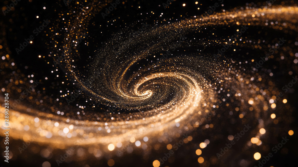 Poster fiery spiral sparks background for magical and dynamic visual designs