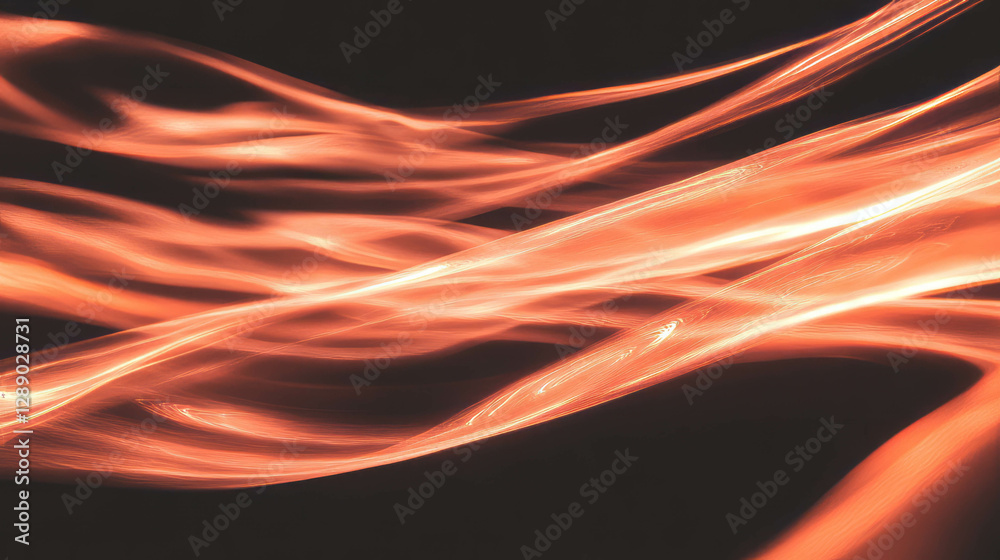 Poster dynamic spiral of fire sparks with flowing energy for abstract background design
