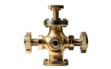 Ball valve on transparent or white background,png