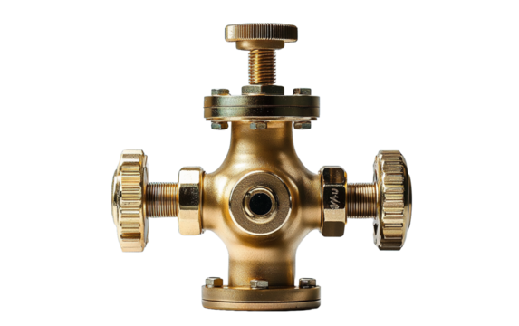 Ball valve on transparent or white background,png
