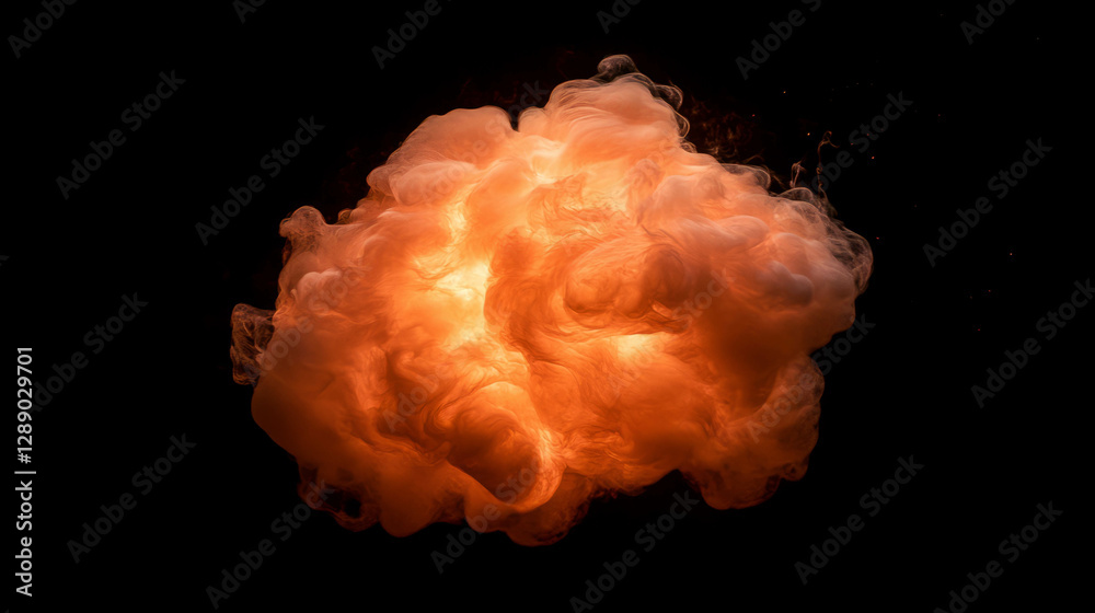 Poster Dynamic background of roaring flames for intense design concepts