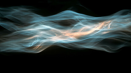 Obraz premium Mystical background with fire and smoke trails for atmospheric design