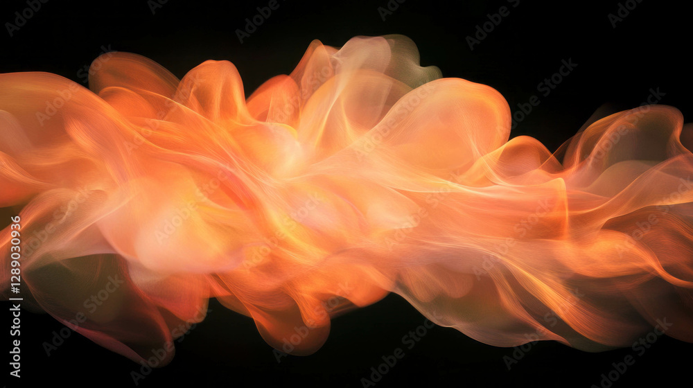 Poster Fiery abstract background with dynamic flames and varied shapes for creative design